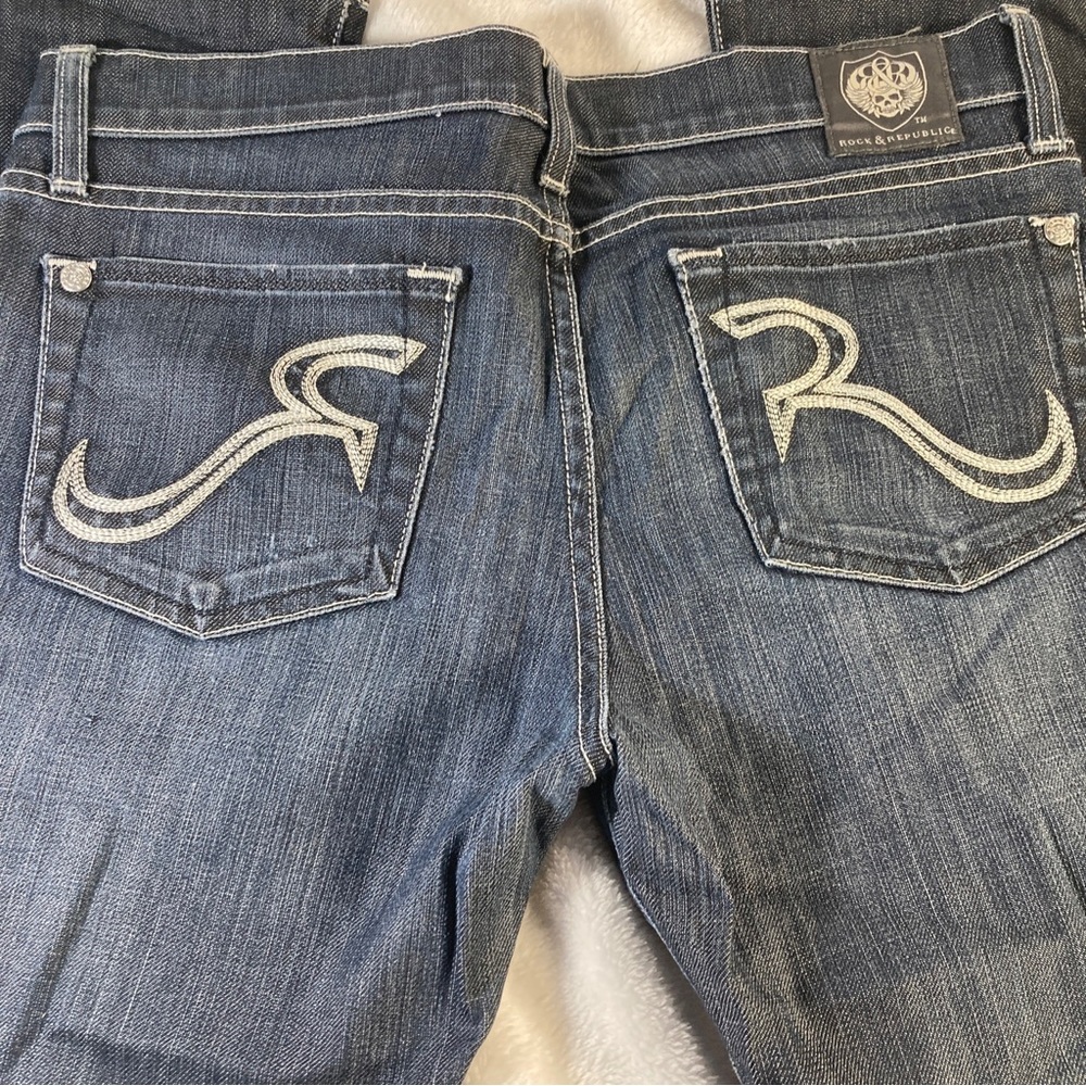 Rock & Republic Low-rise Bootcut Flare Women’s Jeans Size 28 - Picture 4 of 10